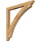 Ekena Millwork Thorton Slat Rough Sawn Bracket, Western Red Cedar, 4"W x 46"D x 46"H BKT04X46X46THR06RWR - alternate 1